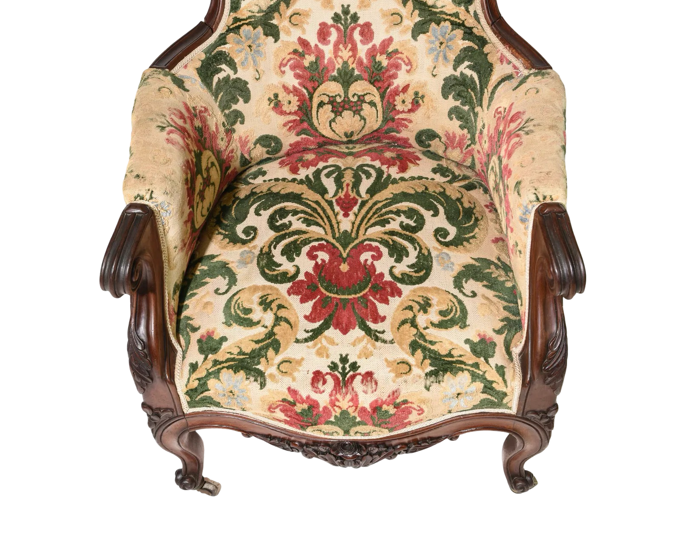 French Napoleon III Style Mahogany Arm Chair