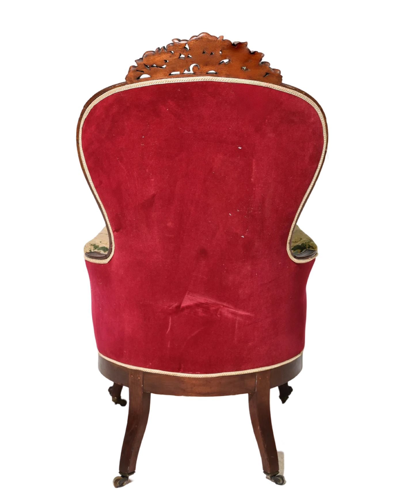 French Napoleon III Style Mahogany Arm Chair