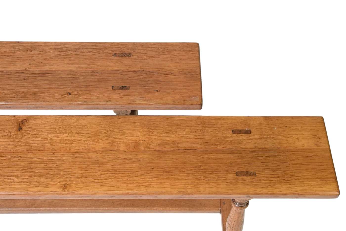 Antique French Farmhouse Oak Benches