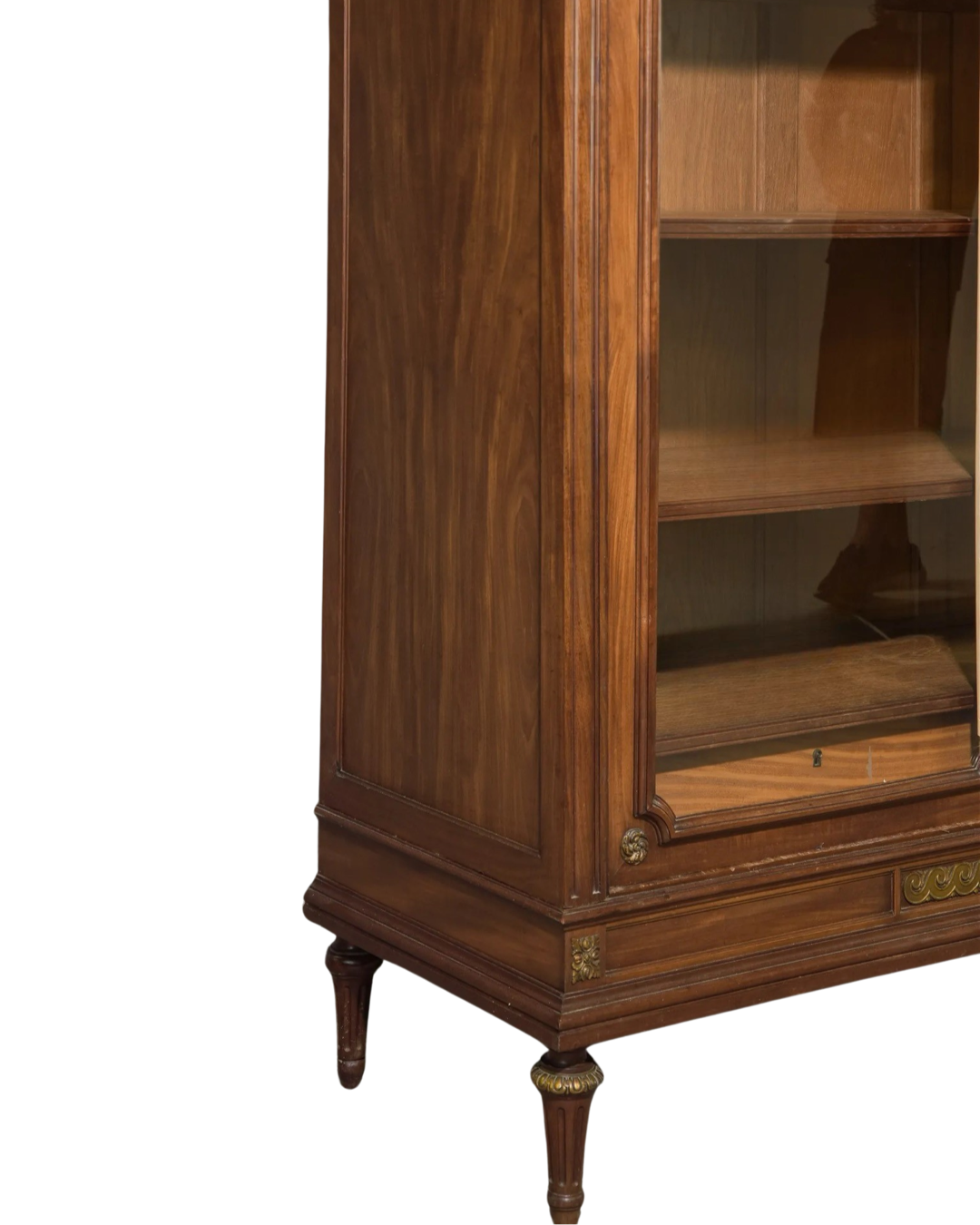 19th Century French Louis XVI Neoclassical Mahogany Bookcase