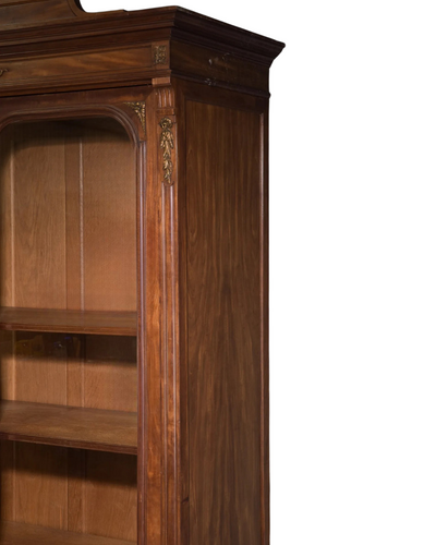 19th Century French Louis XVI Neoclassical Mahogany Bookcase