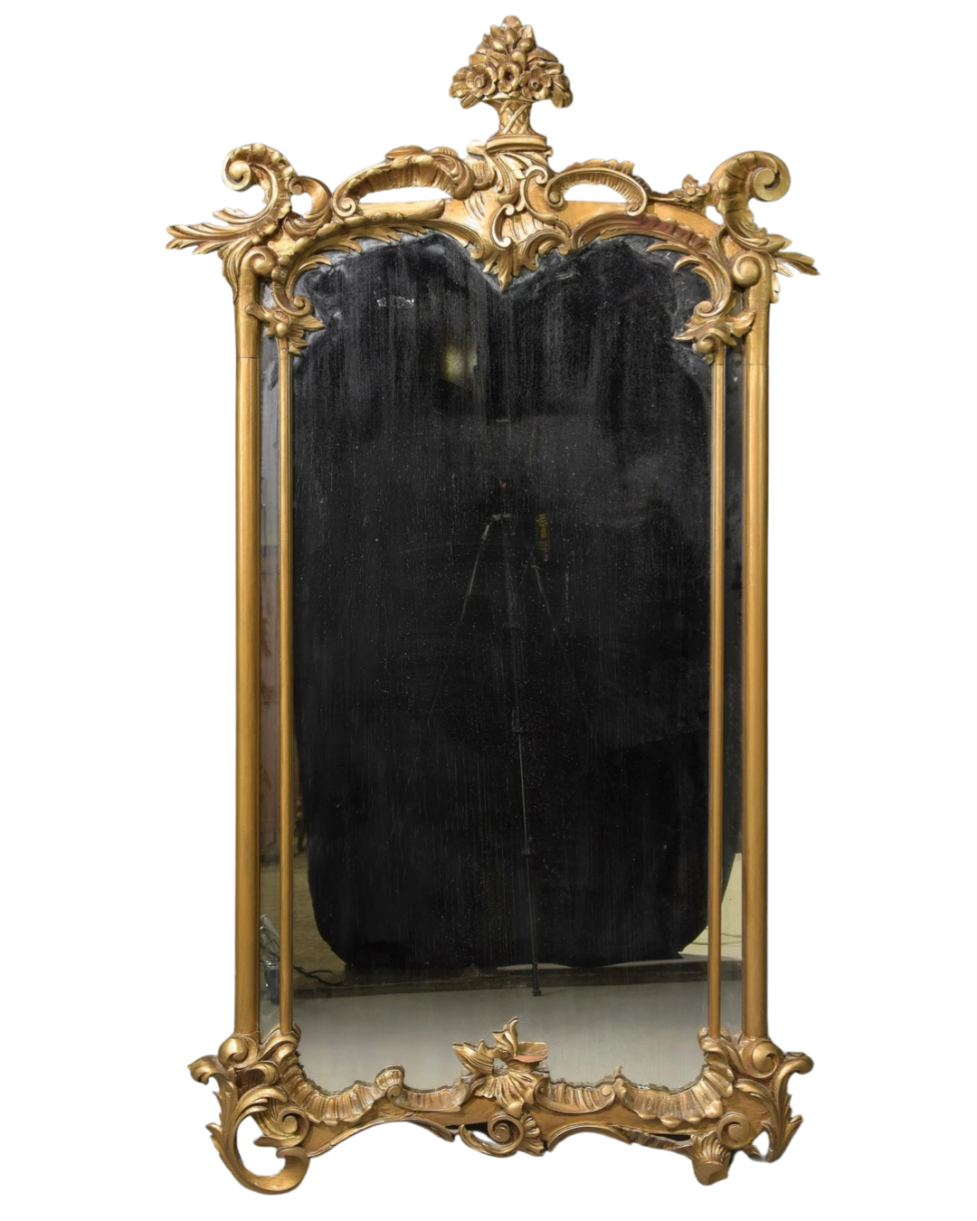 Antique Neoclassical Louis XVI Painted Mirror