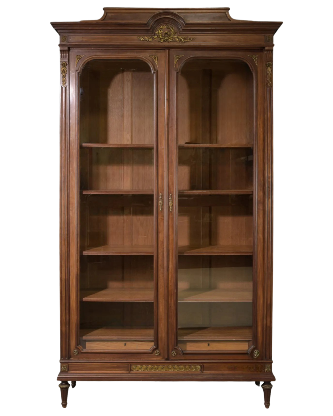 19th Century French Louis XVI Neoclassical Mahogany Bookcase