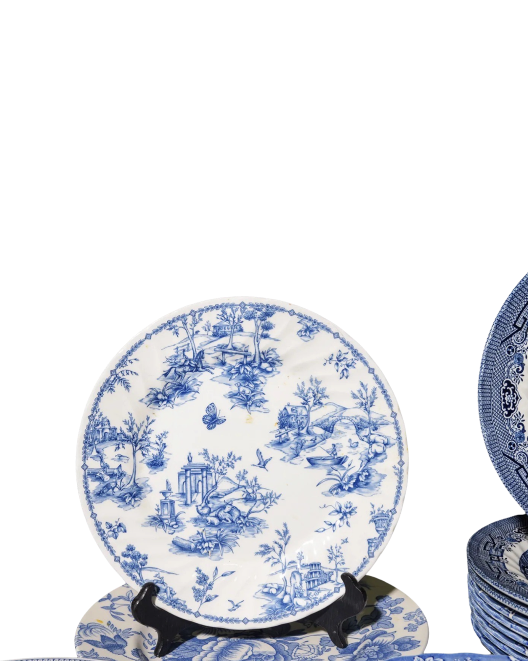 Antique Blue and White Plate