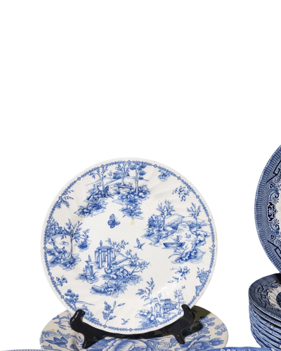 Antique Blue and White Plate