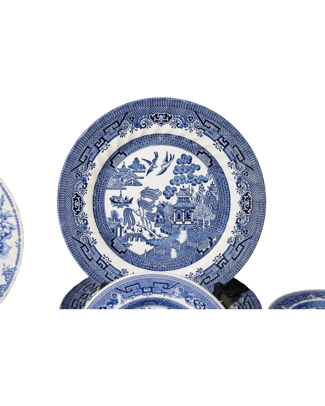 Antique Blue and White Plate