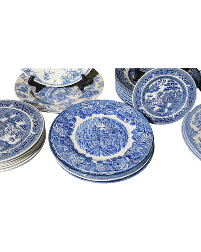 Antique Blue and White Plate