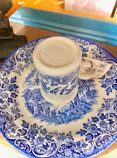 Churchill Blue Willow Coffee Cup