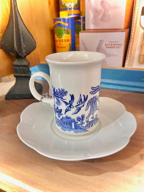 Churchill Blue Willow Coffee Cup