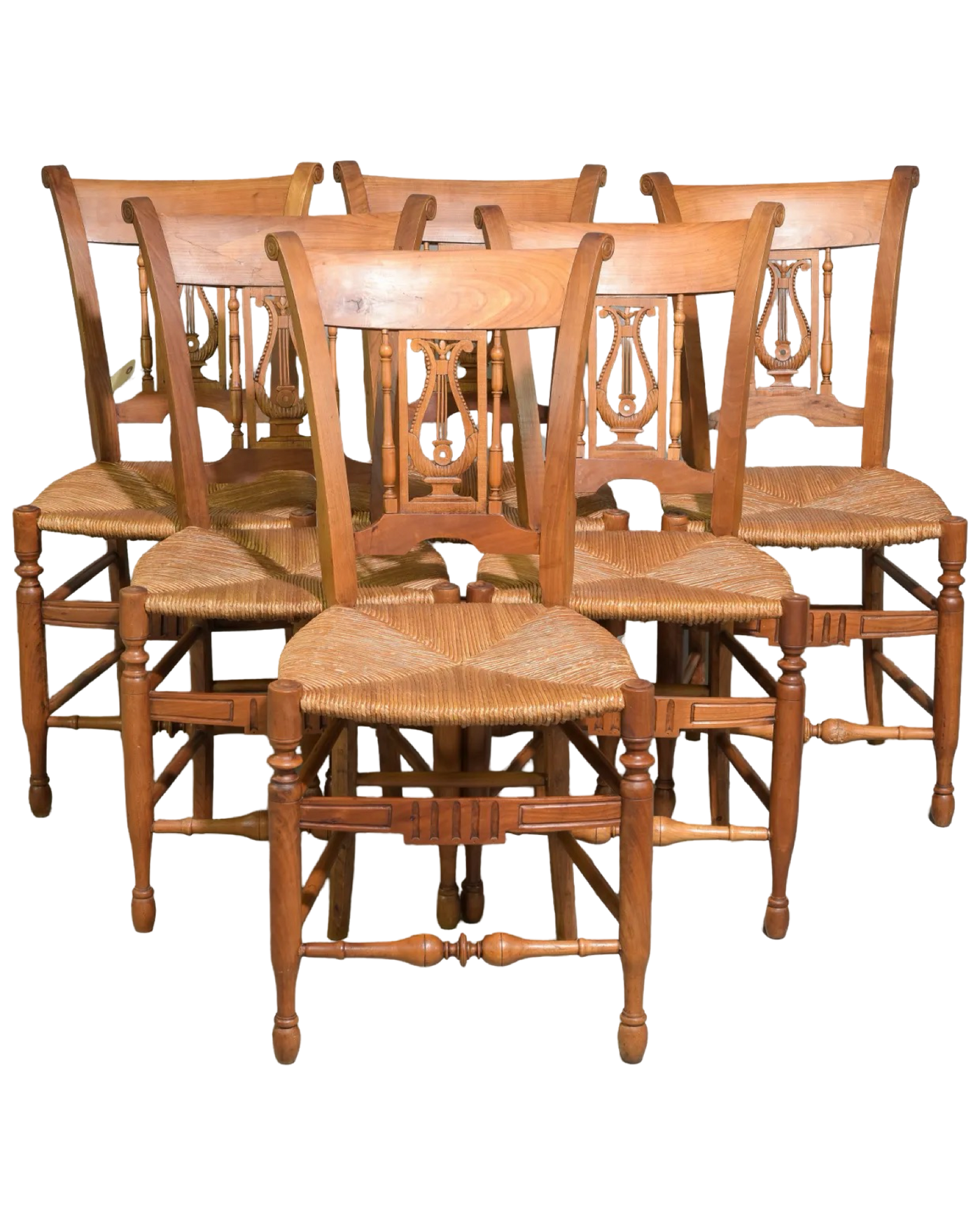 Provincial Rush Seat Dining Chairs