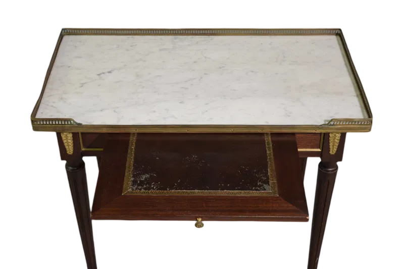 Antique French Louis XVI Table with Pull Out Tray