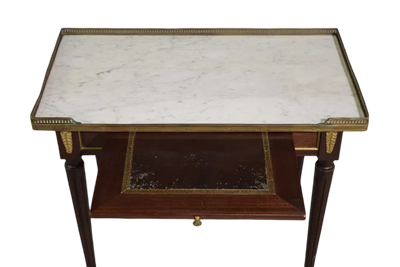 Antique French Louis XVI Table with Pull Out Tray