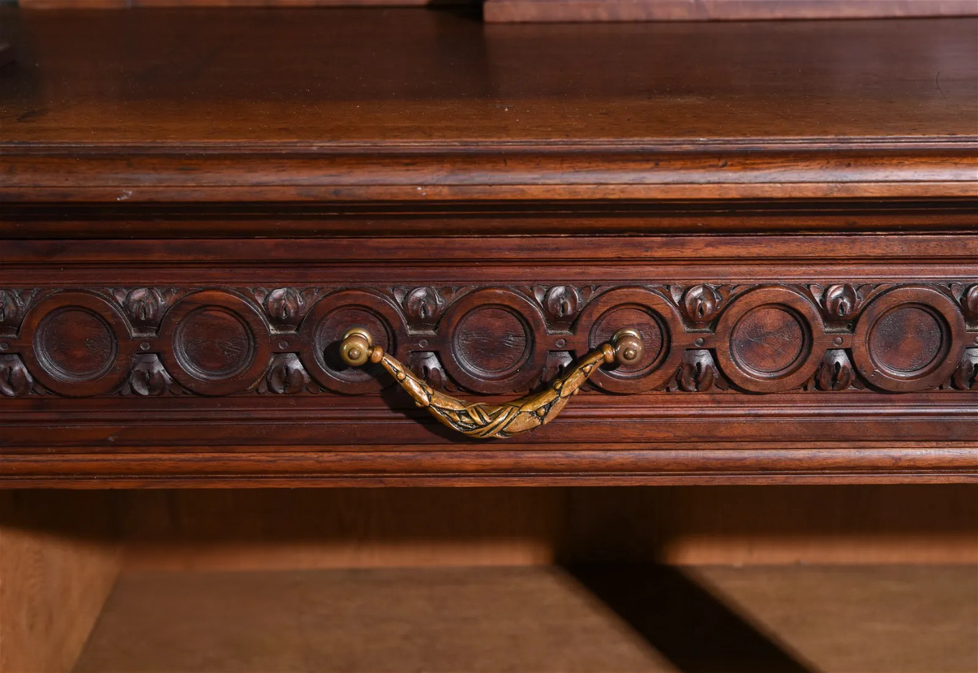 Antique French Louis XVI Walnut Buffet Deux Corps