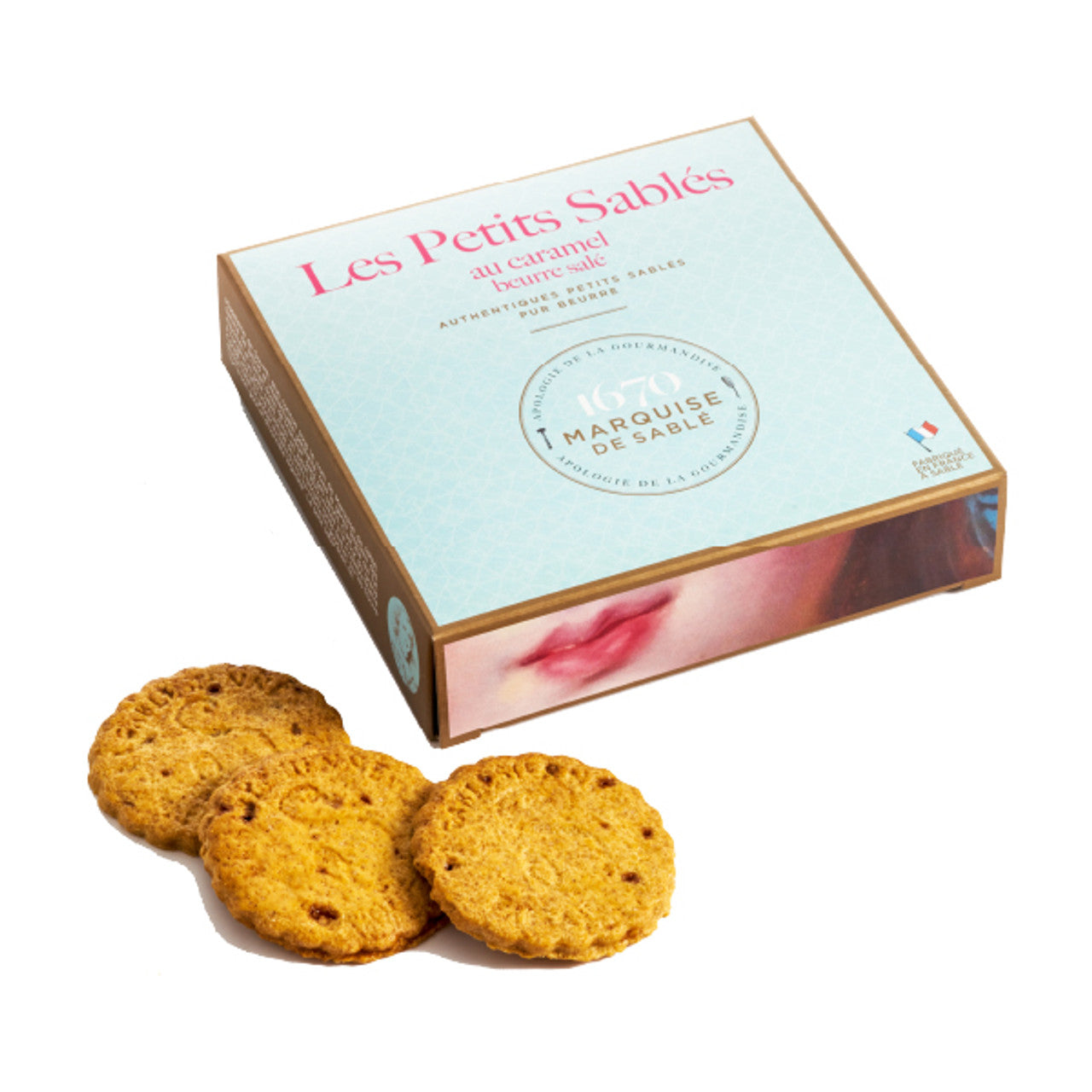 La Sablesienne Shortbread Cookies with Salted Butter Caramel 3.5oz