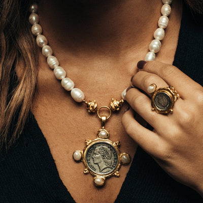 French Franc Marie Necklace