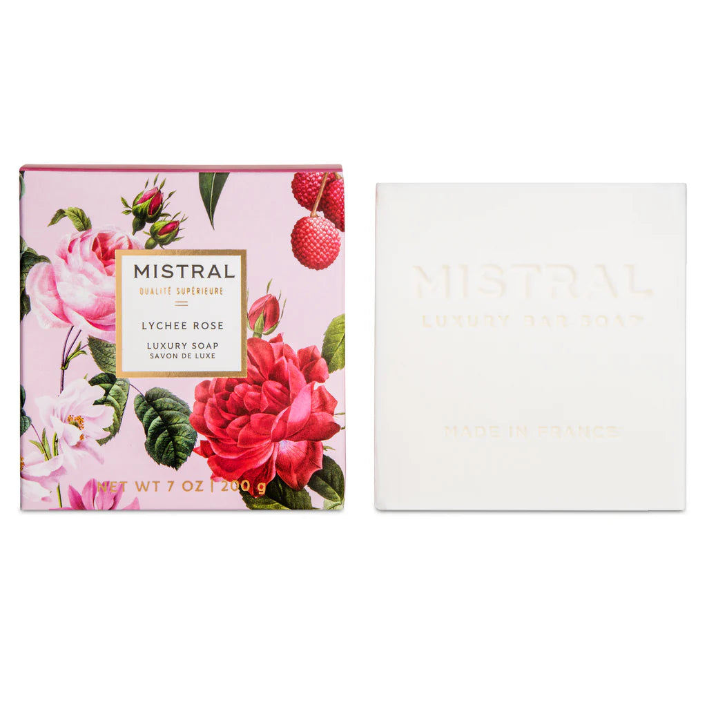 Luxury Lychee Rose Bar Soap - 200g