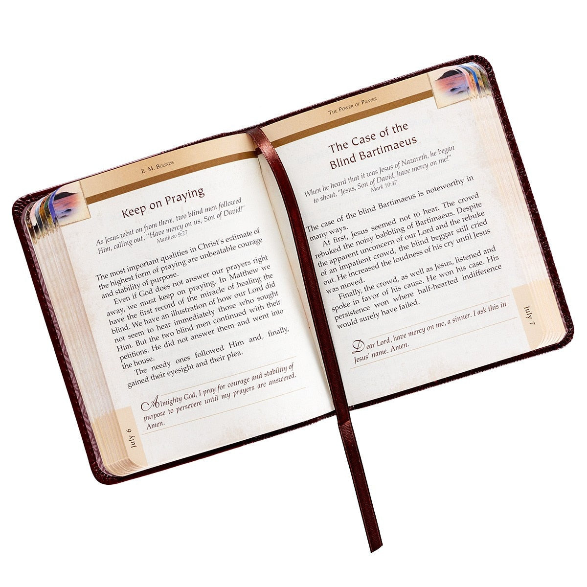 The Power of Prayer Brown Faux Leather One-Minute Devotions