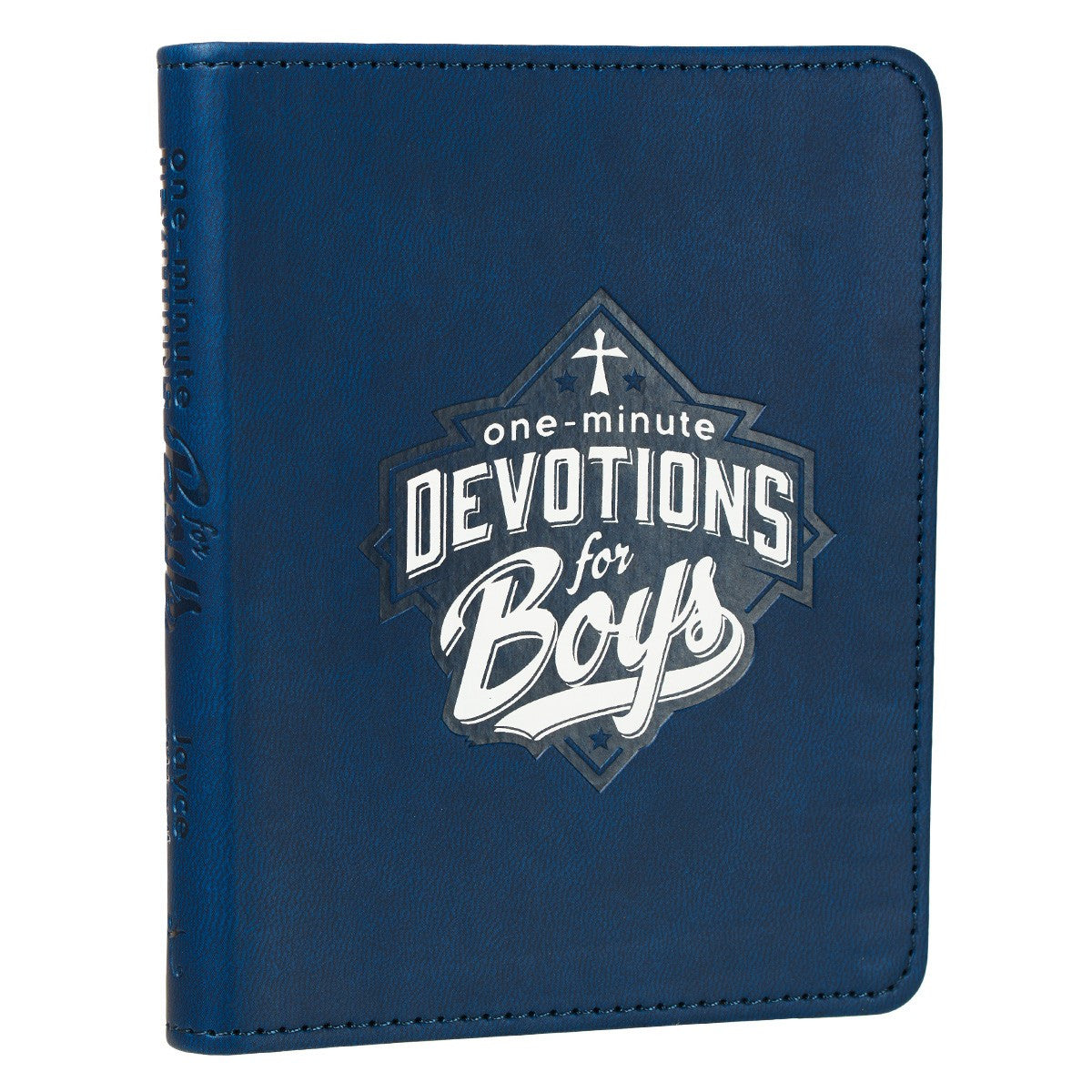 One-Minute Devotions for Boys Blue Faux Leather Devotional