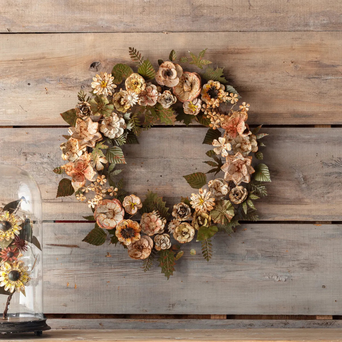 Vintage Style French Floral Wreath