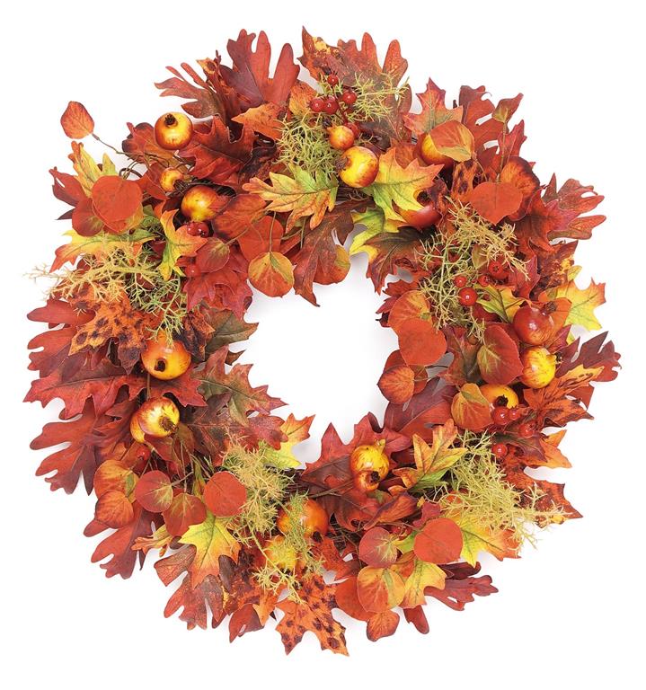 Fall Foliage Wreath 26"