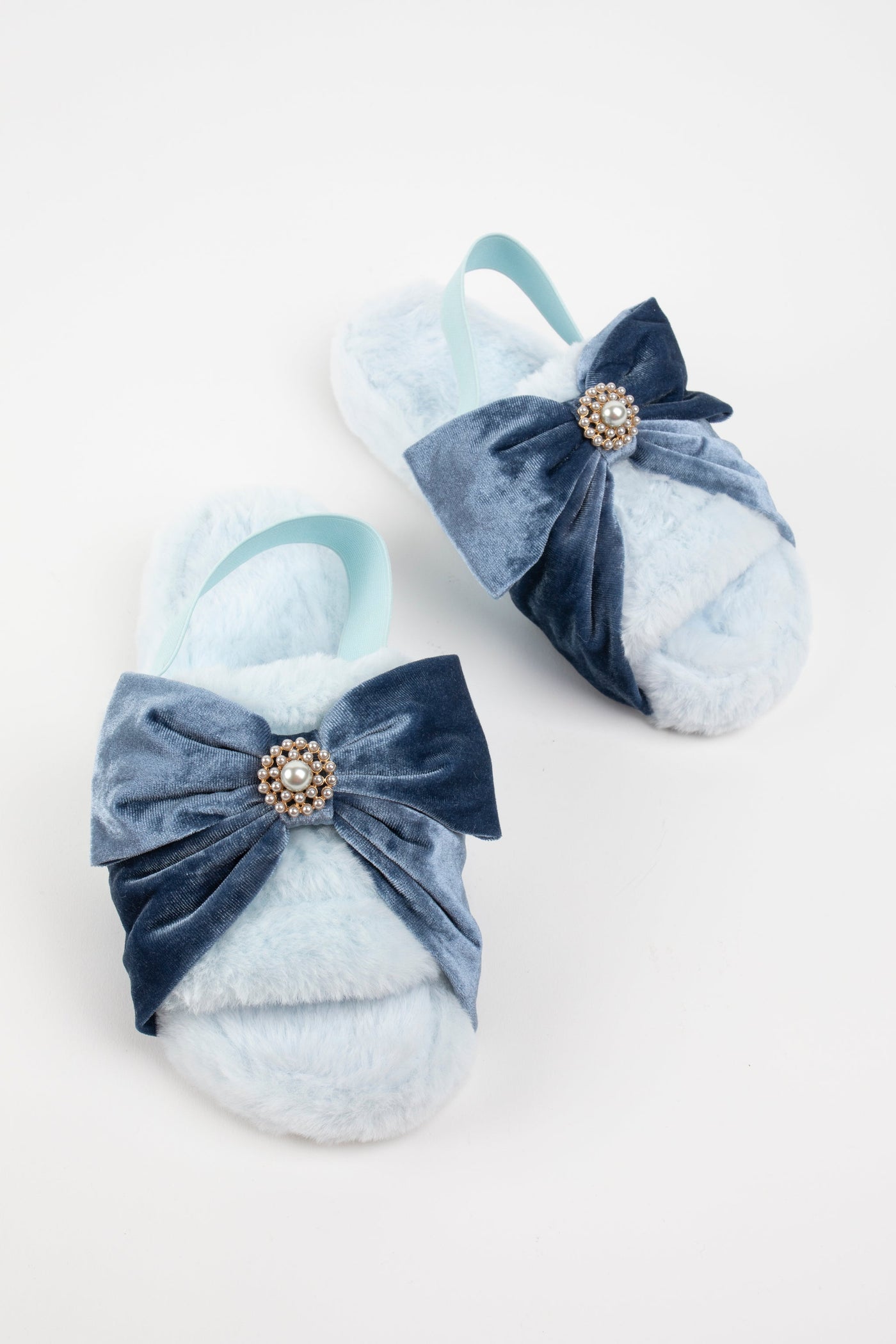 Colette Velvet Bow Slippers