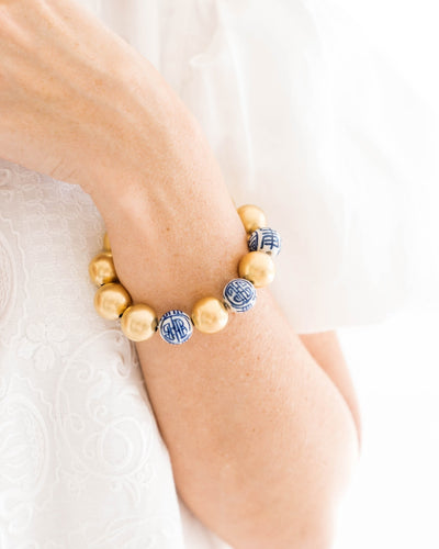 Blue & White Margaret Bracelet