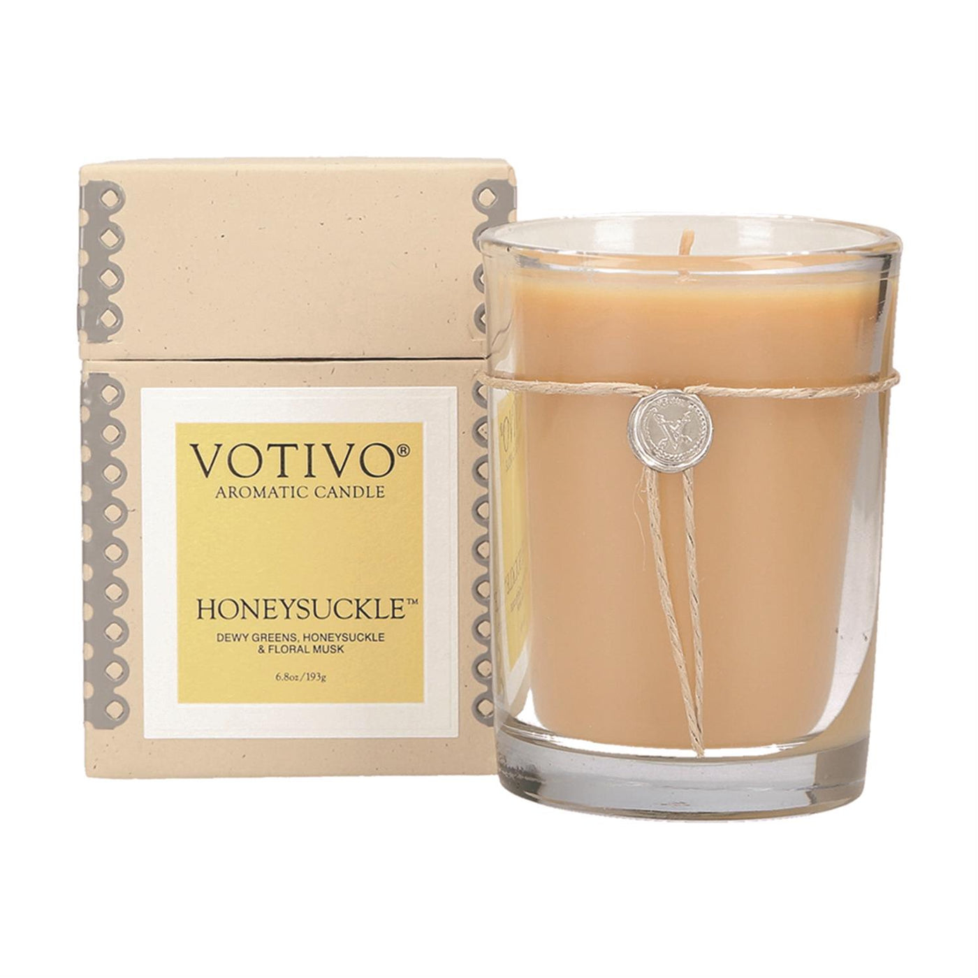 6.8 oz Aromatic Candle Honeysuckle