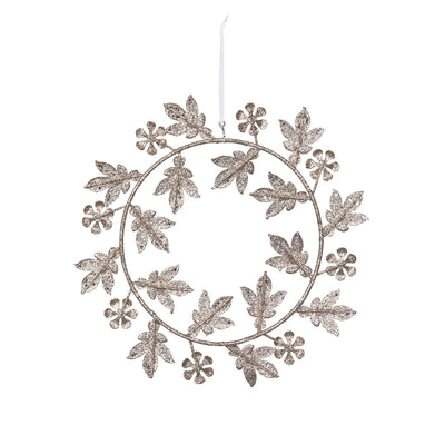 Vining Floral Gem Wreath Ornament