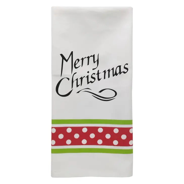 Merry Christmas Tea Towel