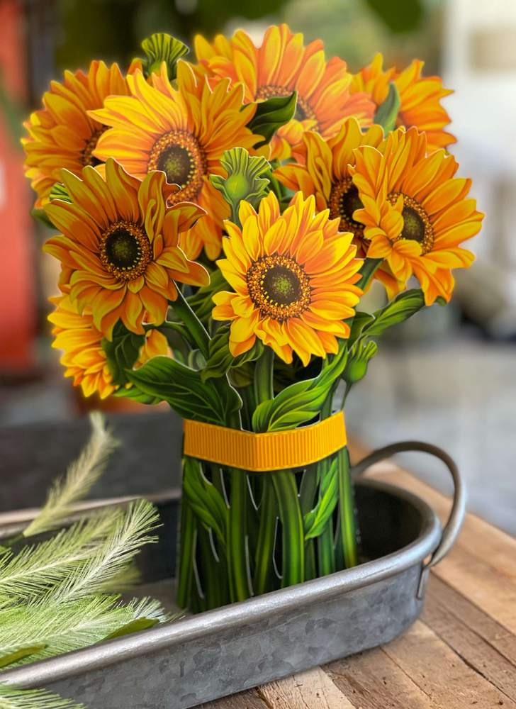 Sunflowers Paper Bouquet