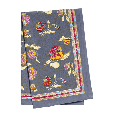 Pansy Red/Grey Tea Towel