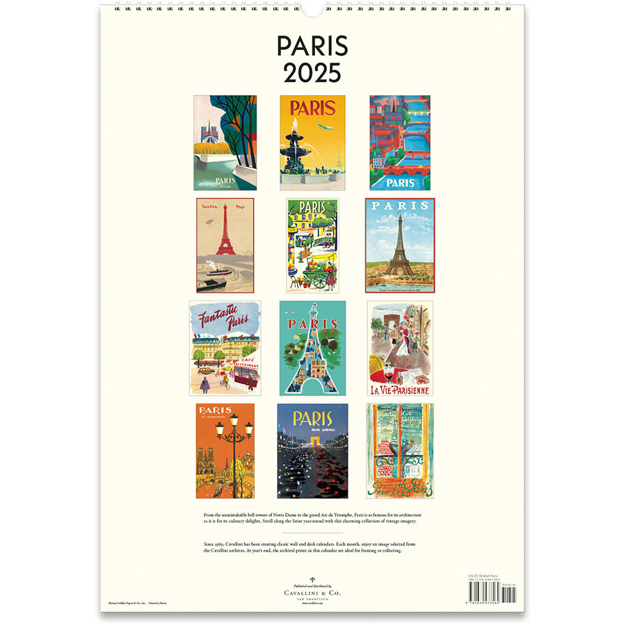 Paris Wall Calendar