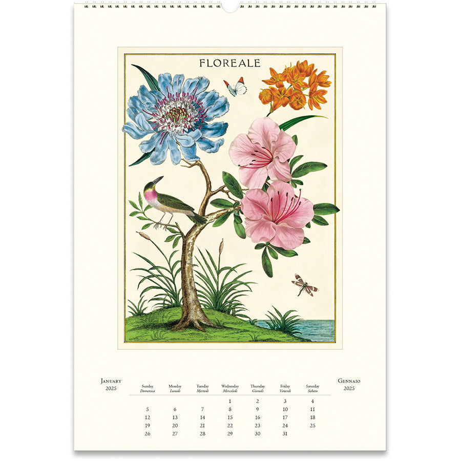 Floreale Wall Calendar 2025