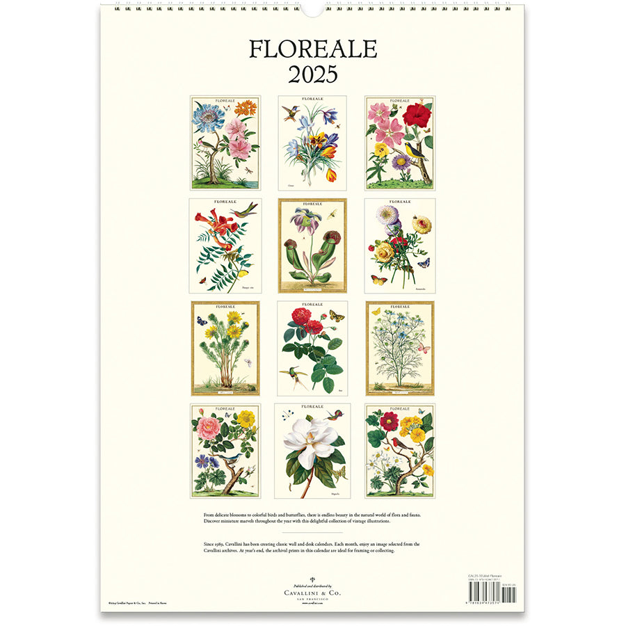 Floreale Wall Calendar 2025