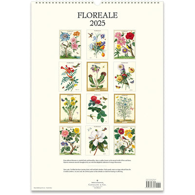 Floreale Wall Calendar 2025