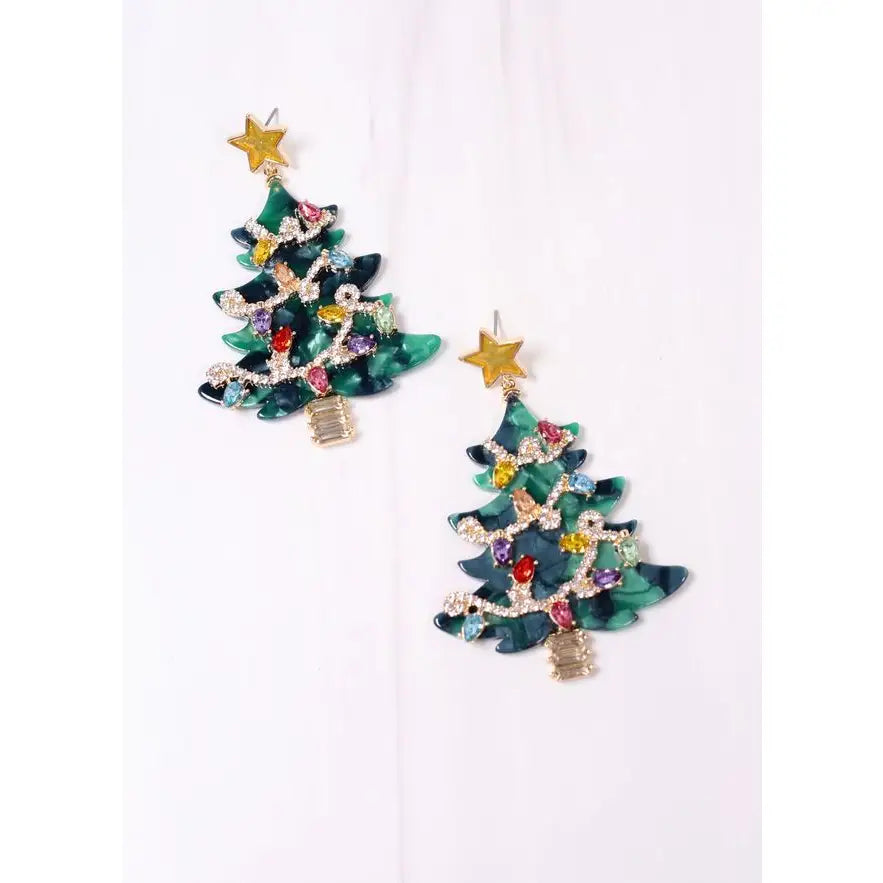 Jeweled Tree Earrings