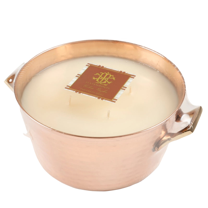 Heirloom Pumpkin 4 Wick Copper Bowl Candle