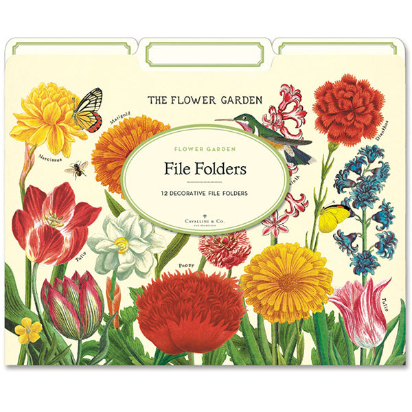 Flower Garden File Folders