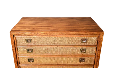 Vintage Chest with Basket woven Drawers