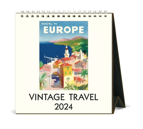 Vintage Travel Desk Calendar