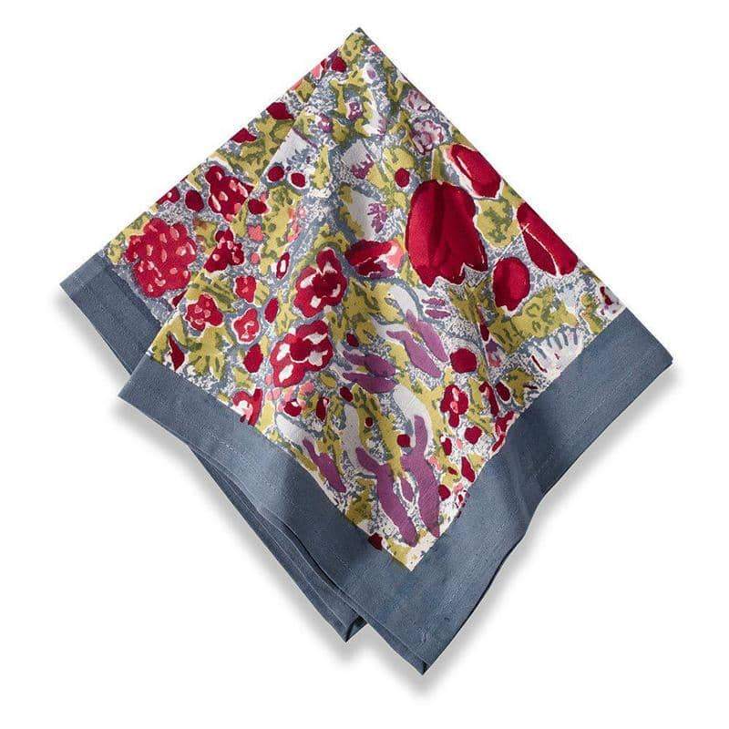 Jardin Red/Grey Napkins - Set of 6