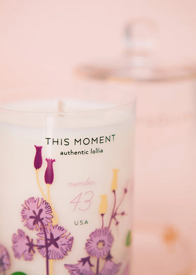 This Moment Glass Candle with Cloche