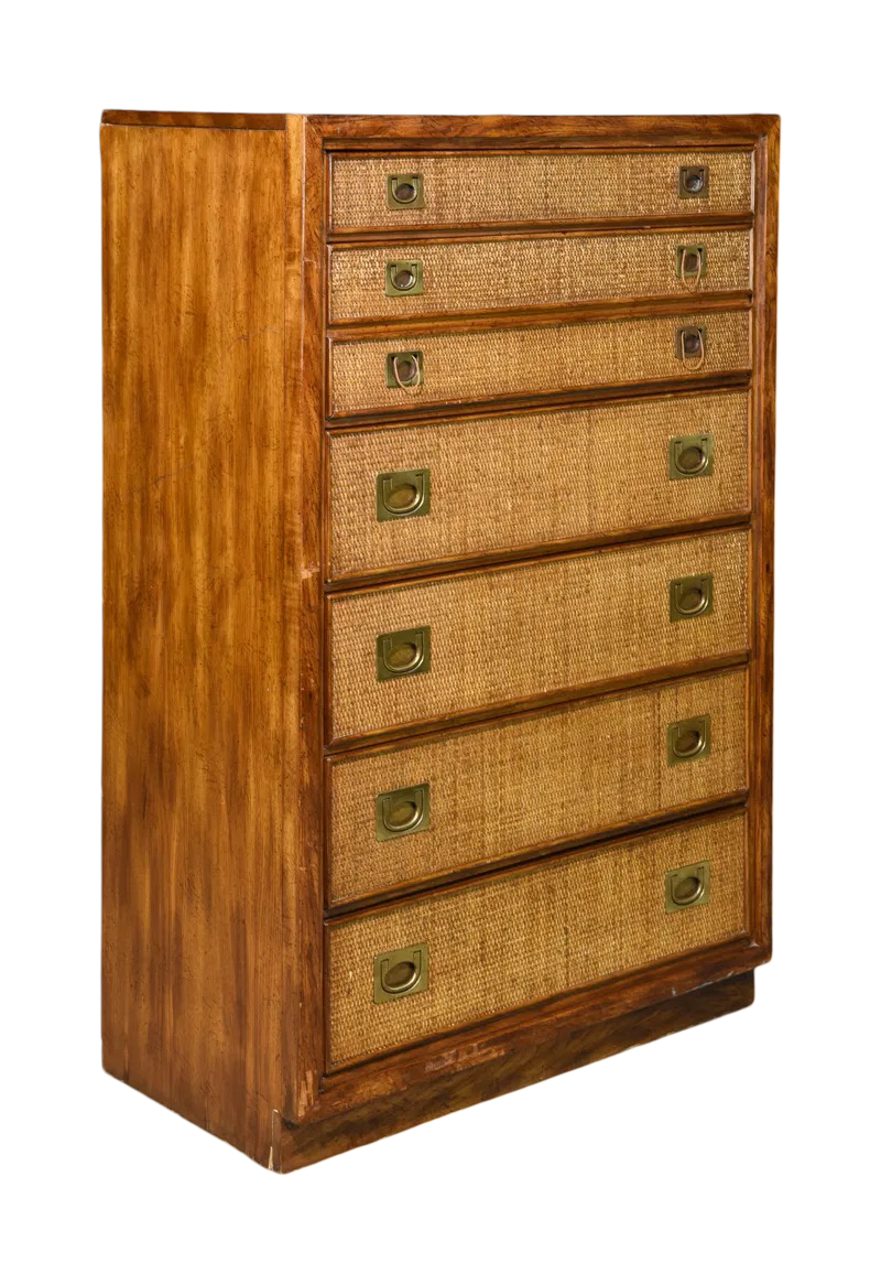 Vintage Chest with Basket woven Drawers