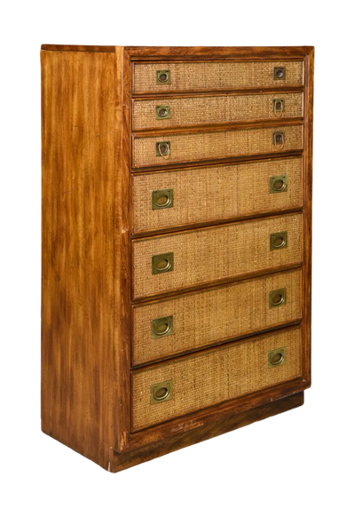 Vintage Chest with Basket woven Drawers