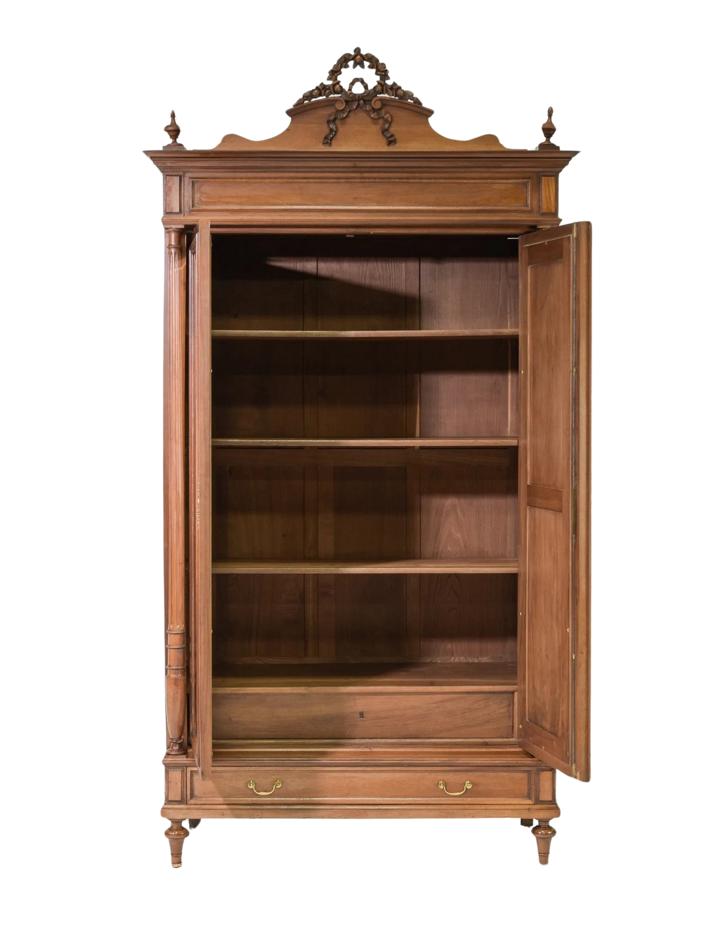 Louis XVI Style Walnut Bibliothèque / Armoire