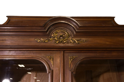 19th Century French Louis XVI Neoclassical Mahogany Bookcase