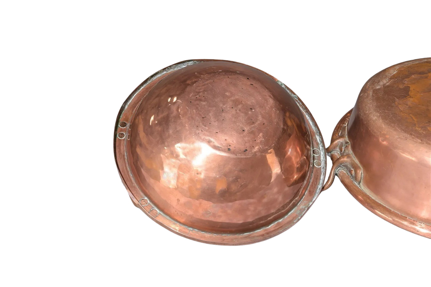 19th Century French Copper Bowls From Normandy