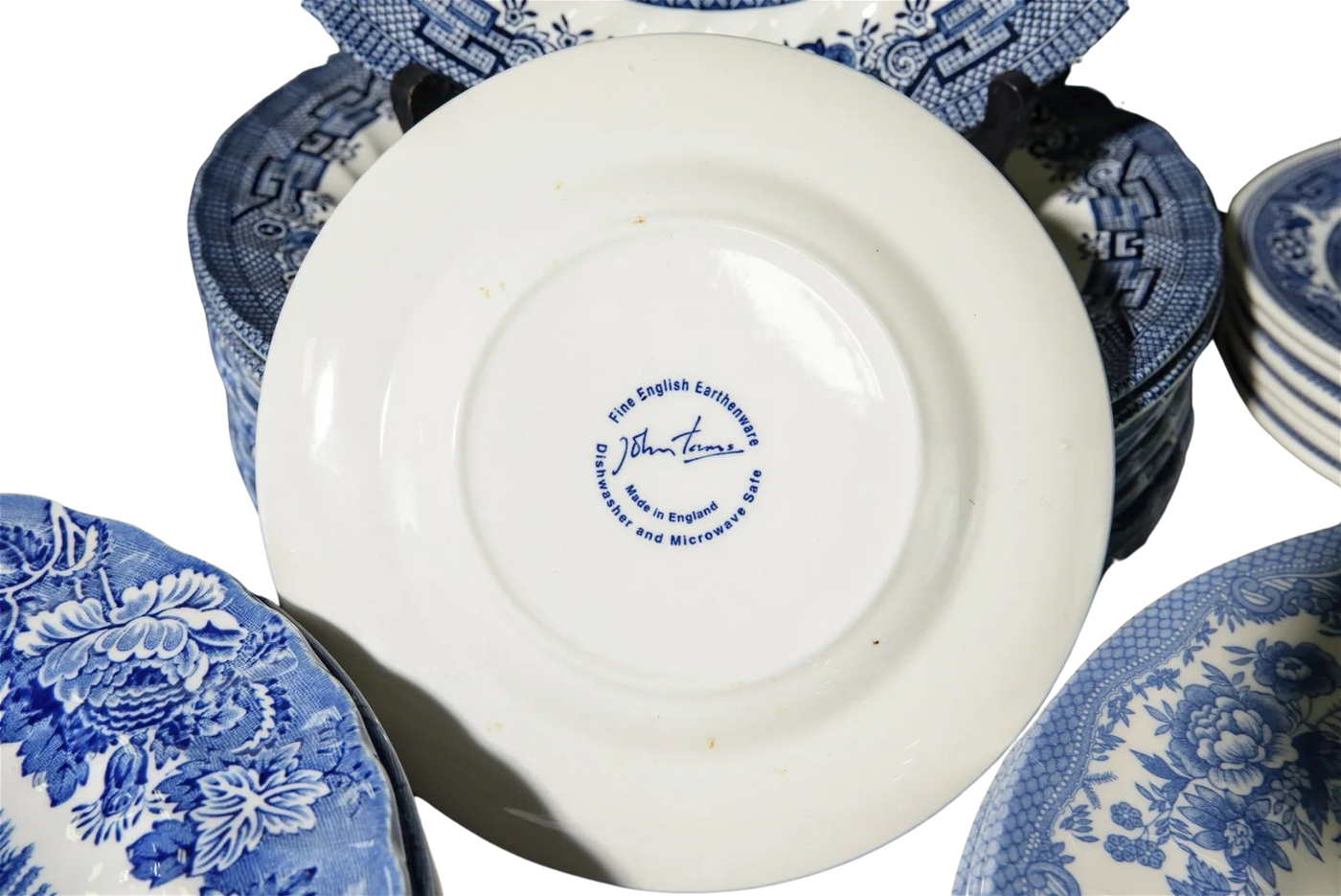 Antique Blue and White Plate