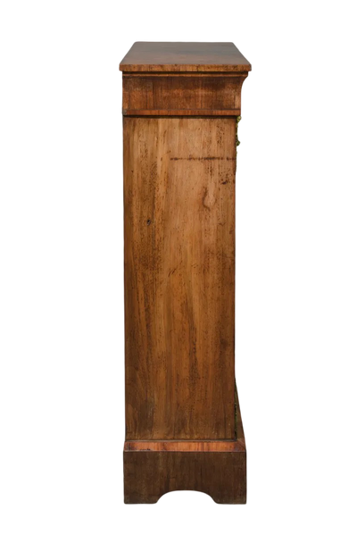 Antique French Walnut Hall Cabinet with Ormolu