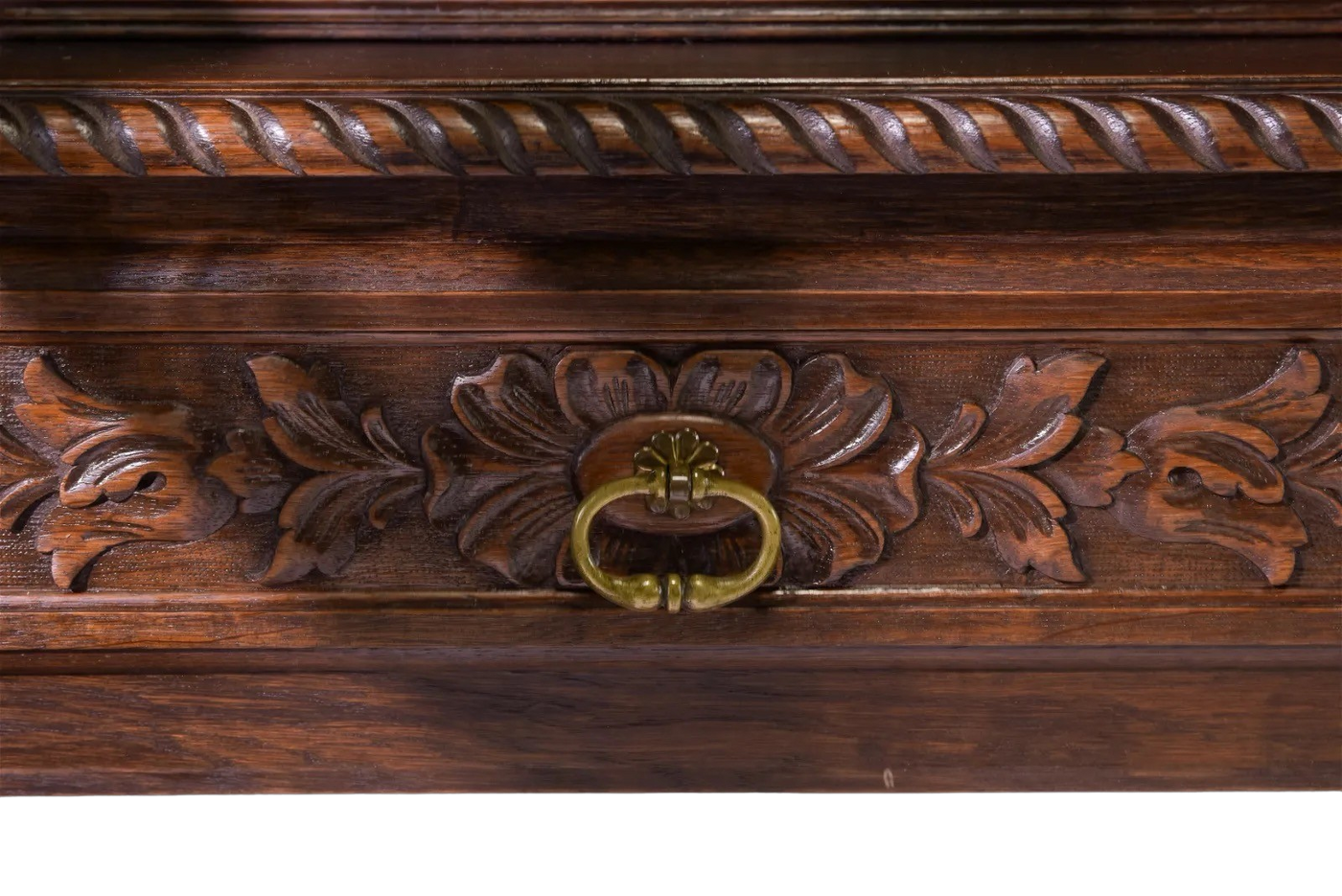Antique Louis XV Style Oak Buffet / Sideboard